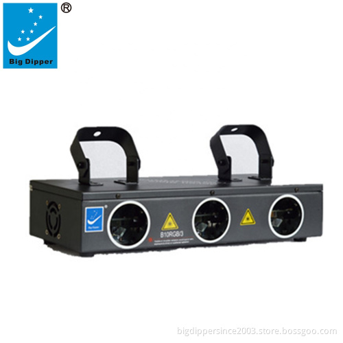 Big dipper B10RGB/3 RGB 3 eyes laser light for dj laser light stage for Party Disco Performance Bar Dance